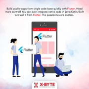 Flutter Mobile App Development Company USA | X-Byte 