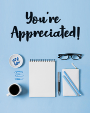 Appreciation group cards for office